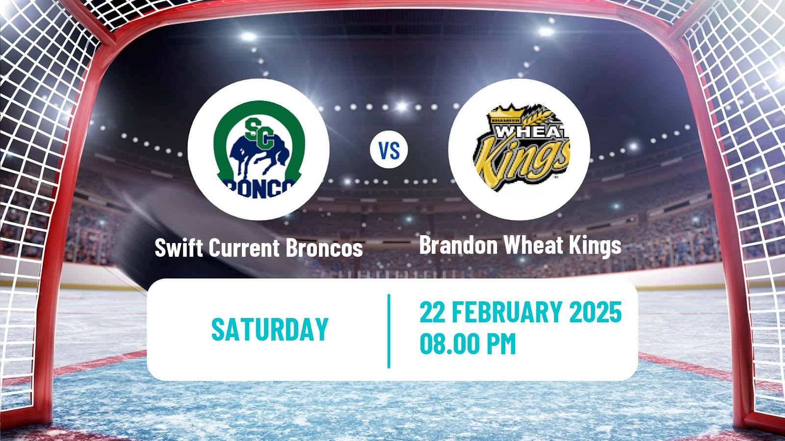 Hockey WHL Swift Current Broncos - Brandon Wheat Kings