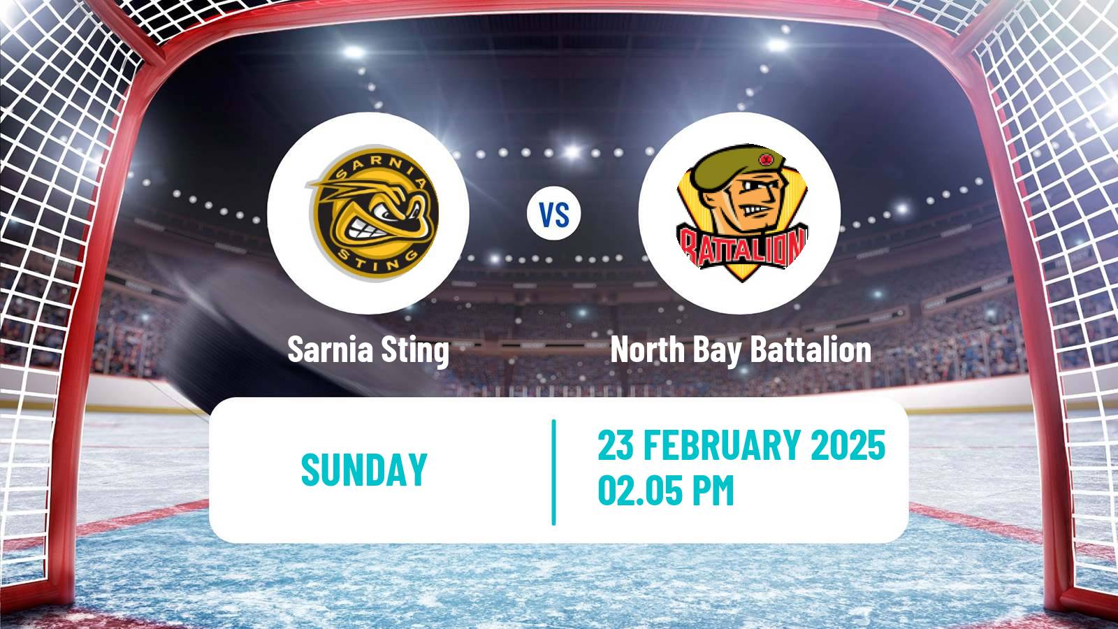 Hockey OHL Sarnia Sting - North Bay Battalion