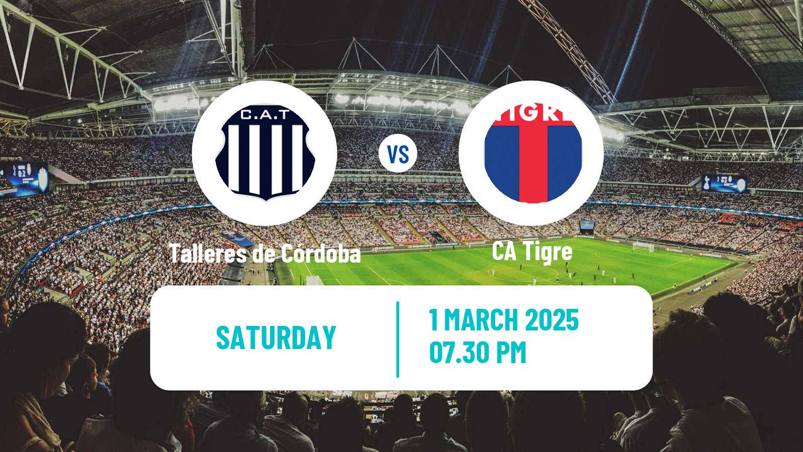 Soccer Argentinian Liga Profesional Talleres de Córdoba - Tigre