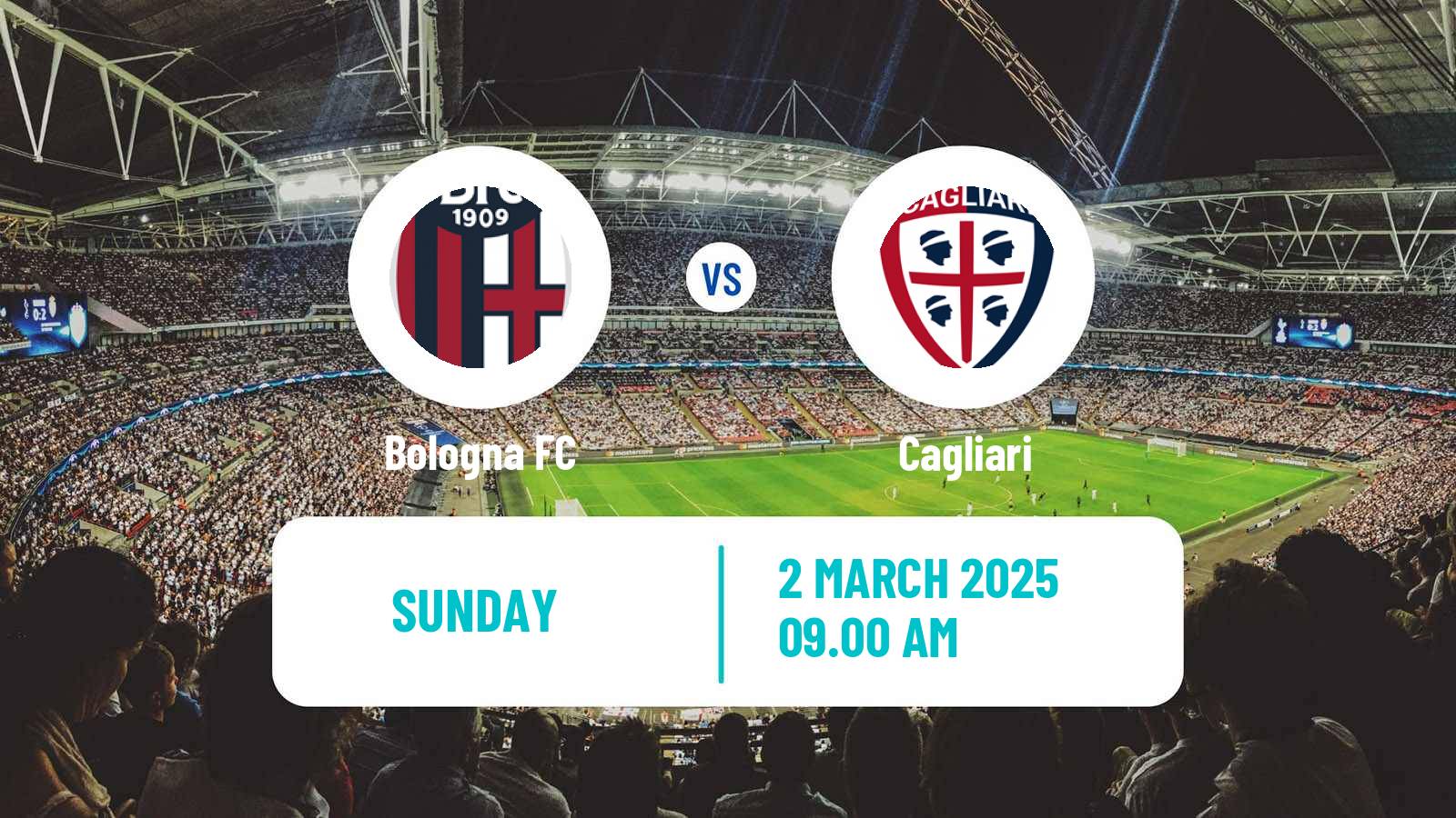 Soccer Italian Serie A Bologna - Cagliari