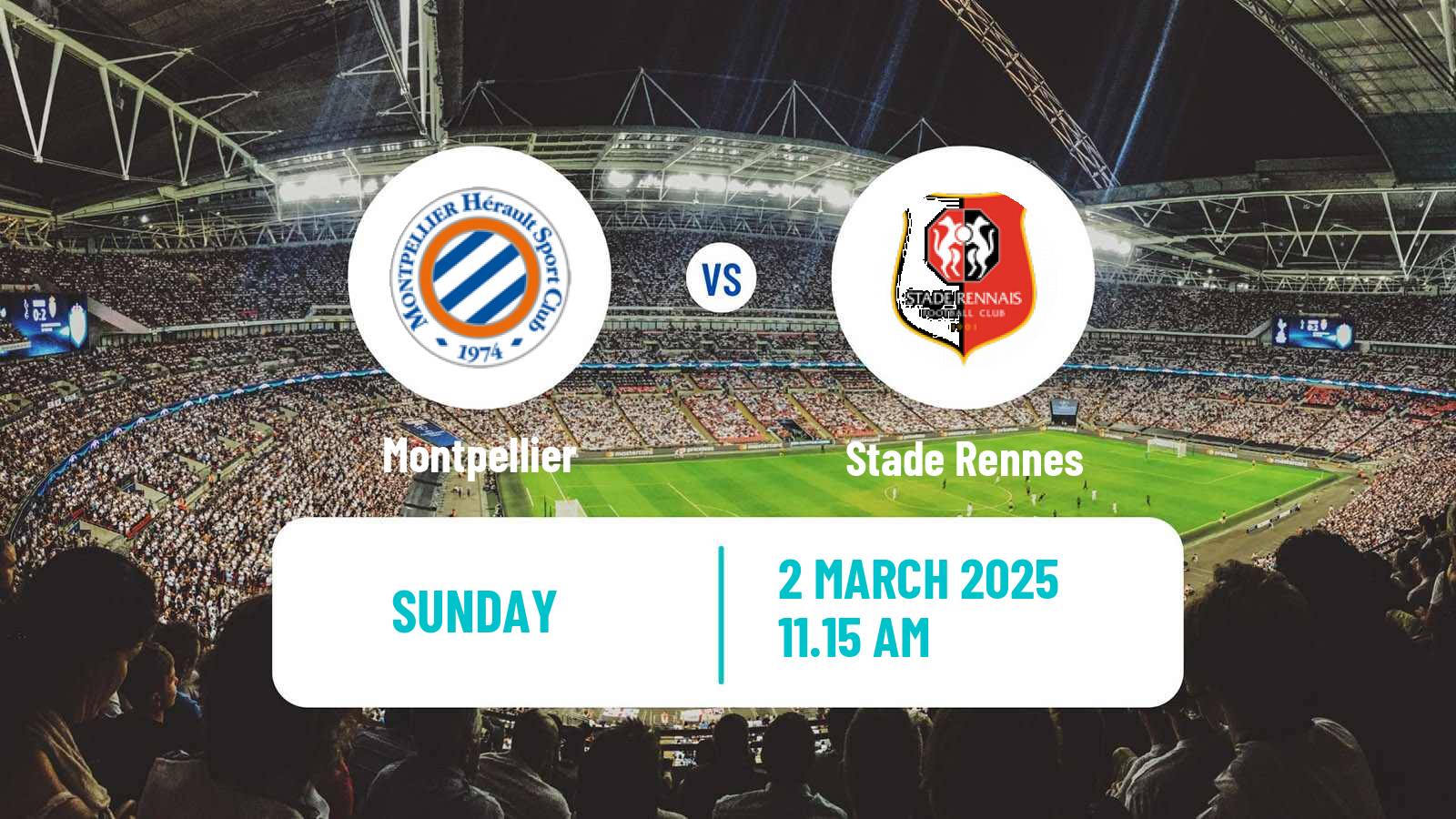 Soccer French Ligue 1 Montpellier - Rennes