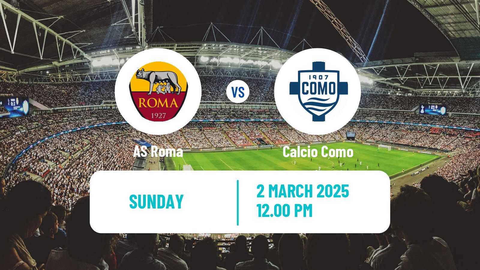 Soccer Italian Serie A Roma - Como