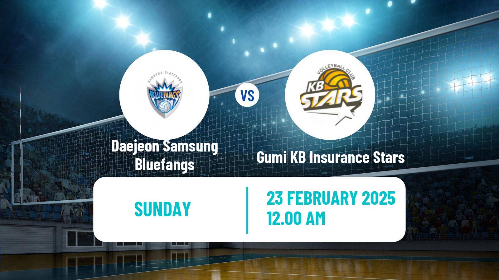 Volleyball South Korean V-League Daejeon Samsung Bluefangs - Gumi KB Insurance Stars