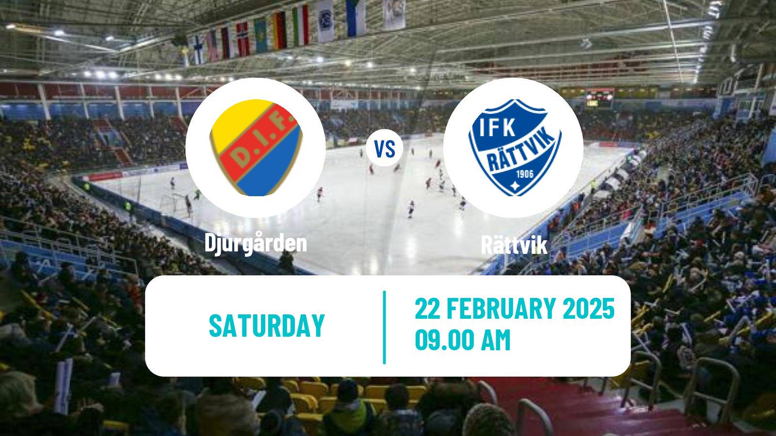 Bandy Swedish Allsvenskan Bandy Djurgården - Rättvik