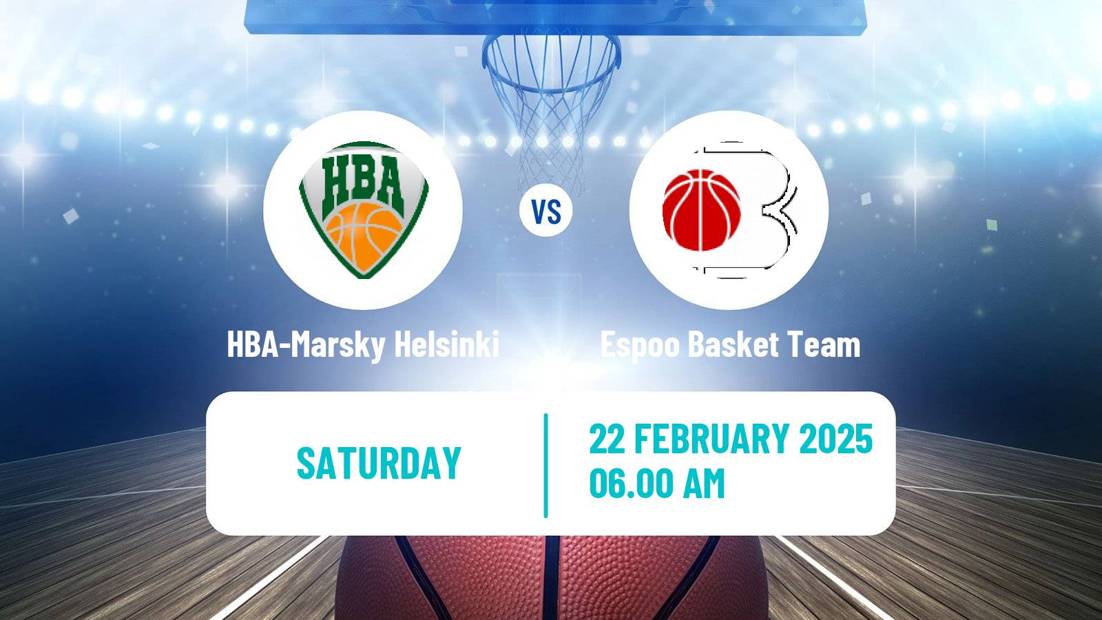 Basketball Finnish Korisliiga Women HBA-Marsky Helsinki - Espoo Basket Team