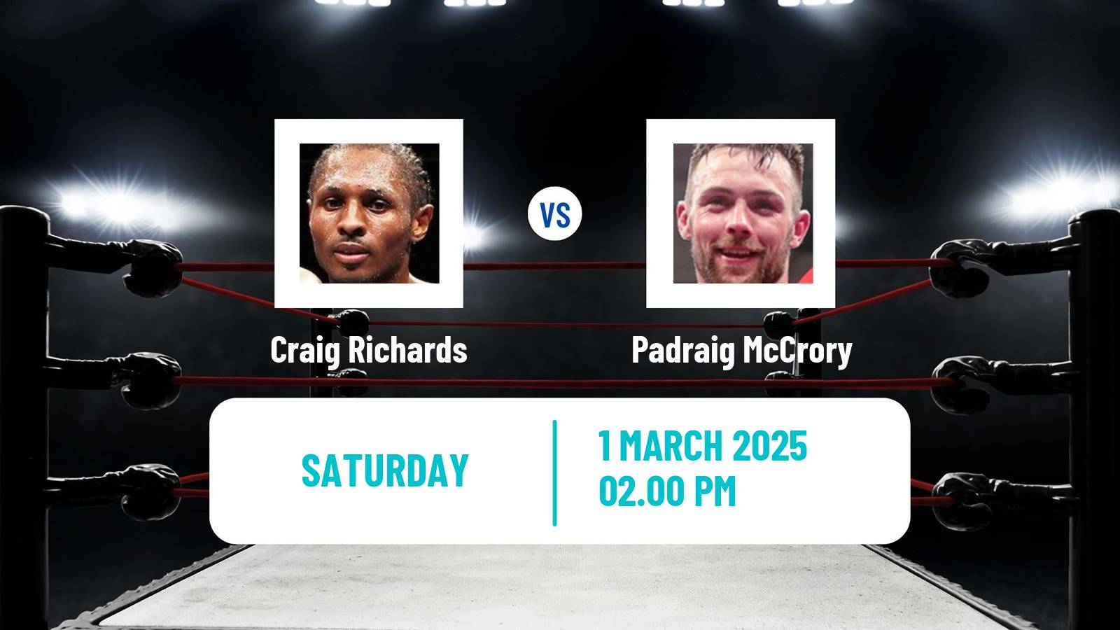 Boxing Super Middleweight Others Matches Men Craig Richards - Padraig McCrory