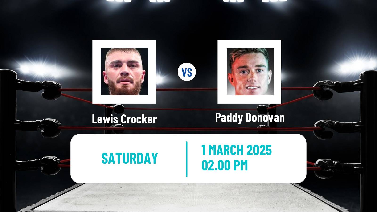 Boxing Welterweight Others Matches Men Lewis Crocker - Paddy Donovan