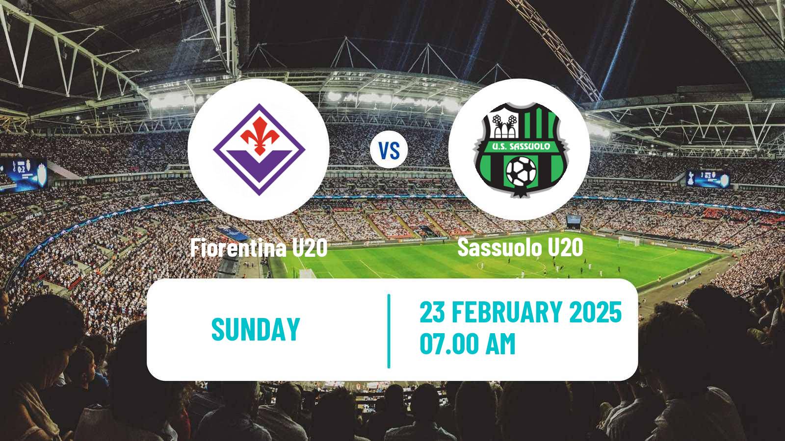 Soccer Italian Primavera 1 Fiorentina U20 - Sassuolo U20