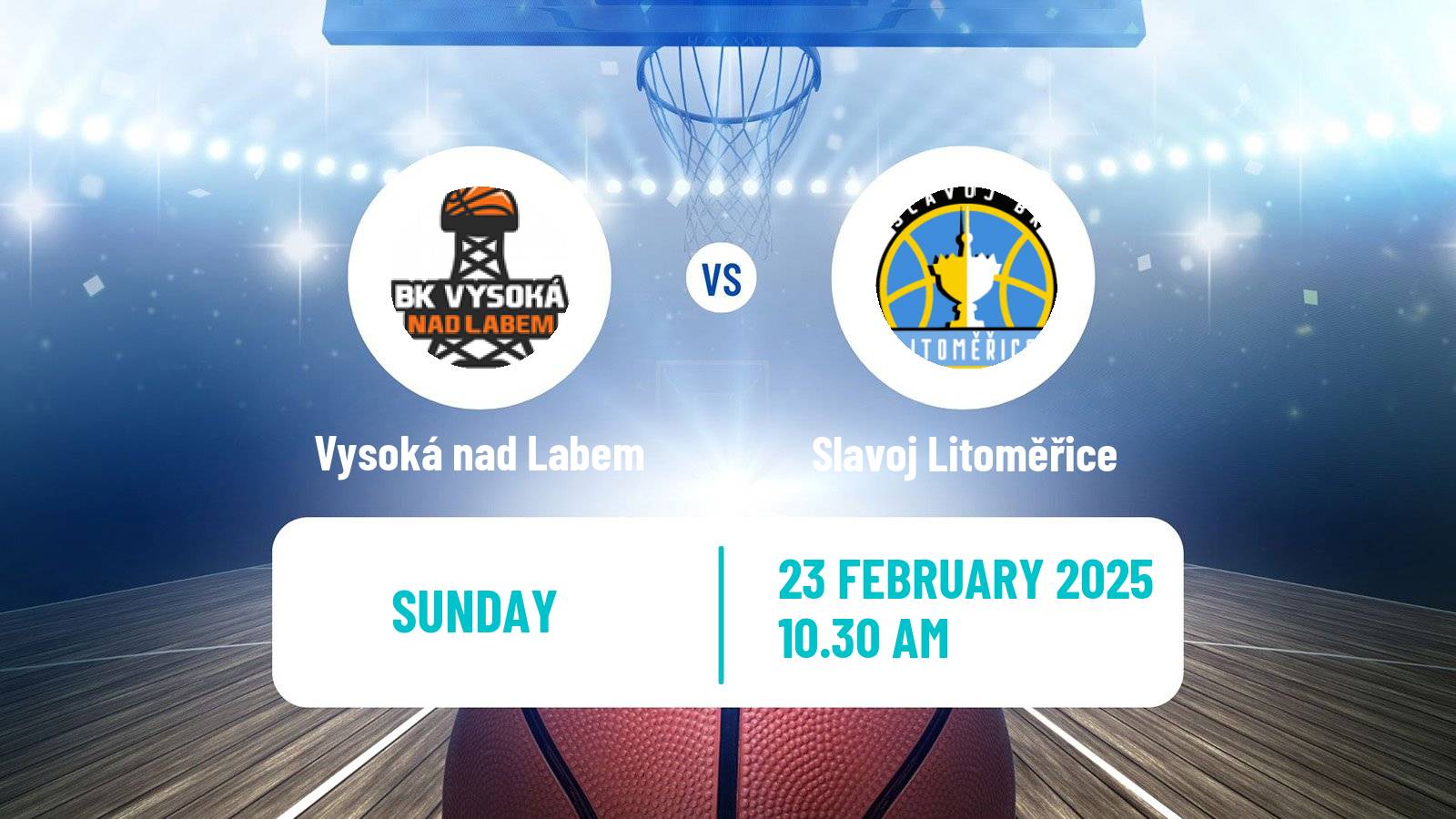 Basketball Czech 1 Liga Basketball Vysoká nad Labem - Slavoj Litoměřice