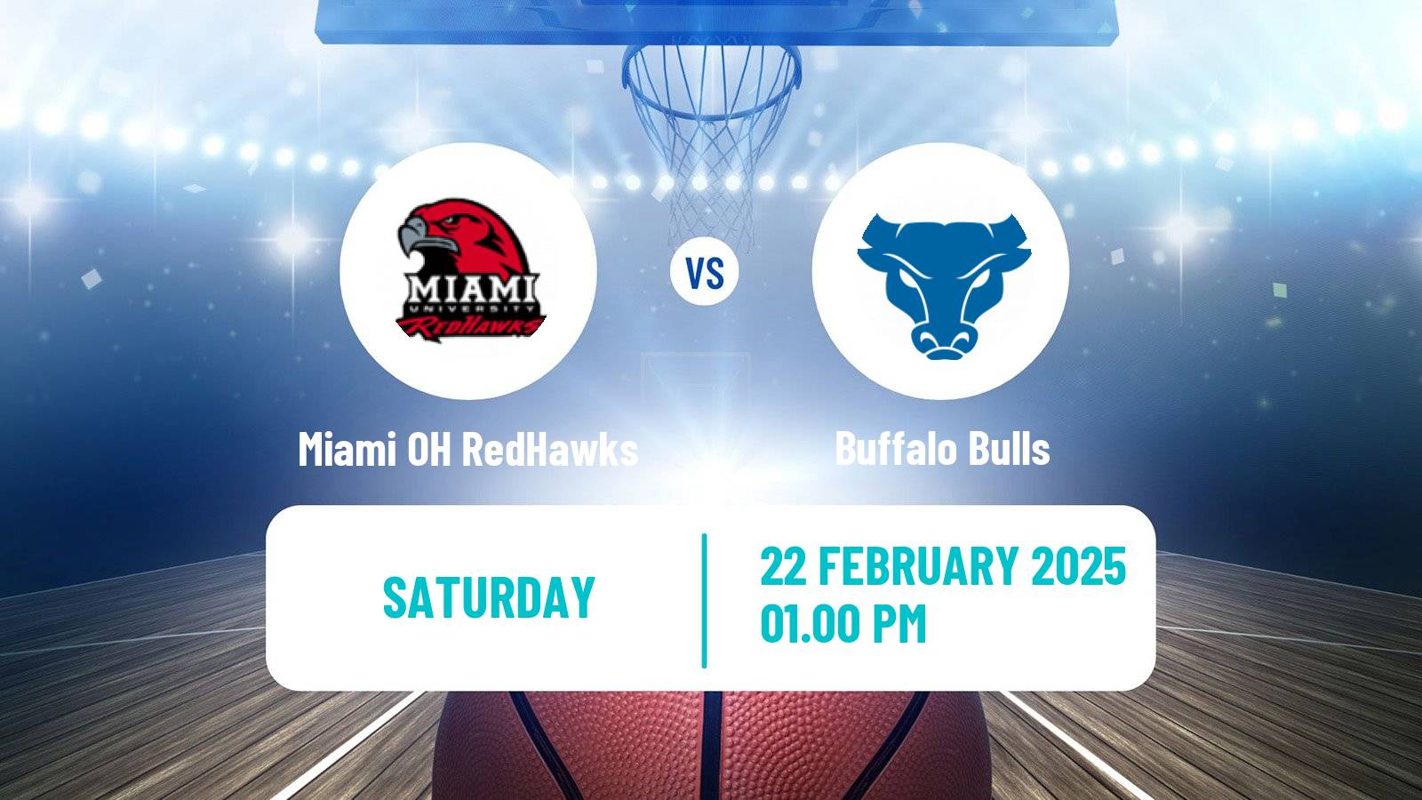 Basketball NCAA College Basketball Women Miami OH RedHawks - Buffalo Bulls