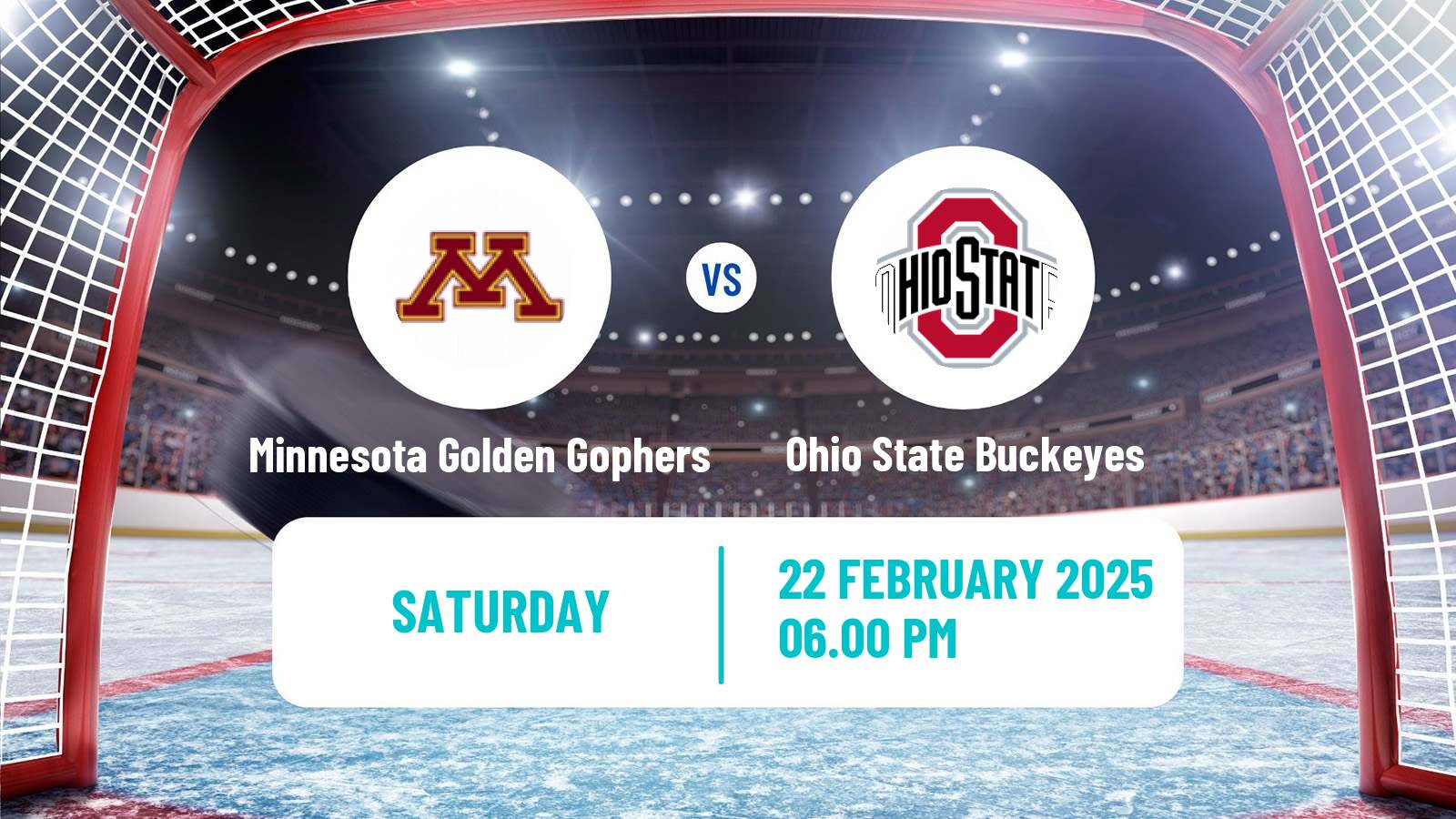 Hockey NCAA Hockey Minnesota Golden Gophers - Ohio State Buckeyes