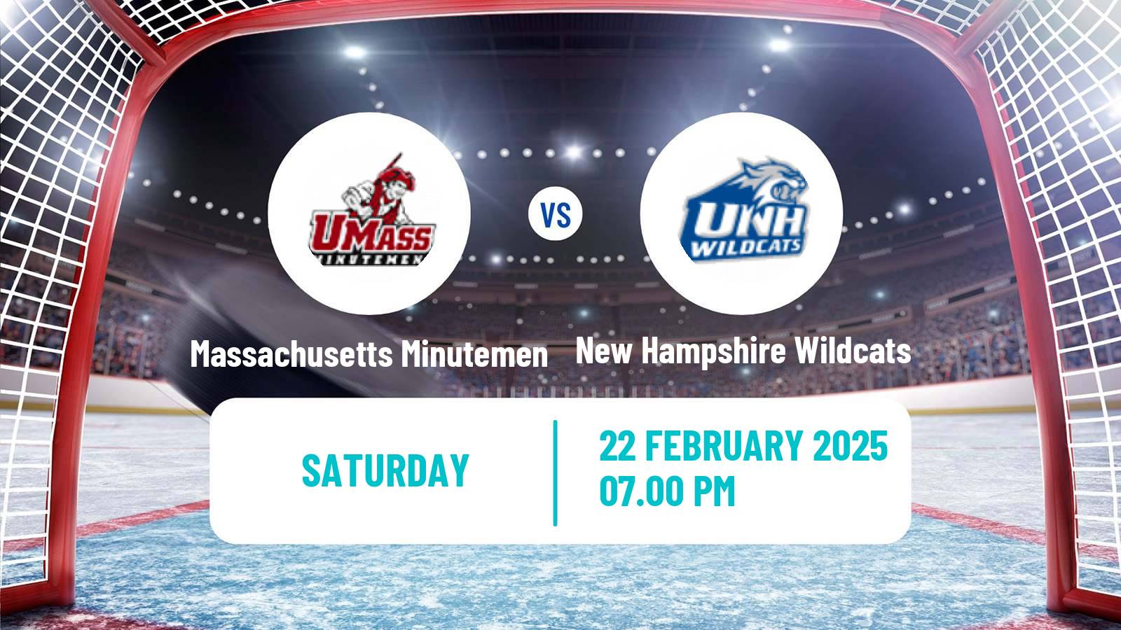 Hockey NCAA Hockey Massachusetts Minutemen - New Hampshire Wildcats