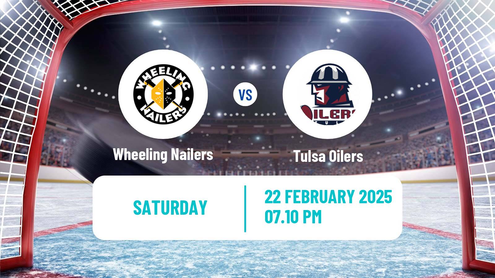 Hockey ECHL Wheeling Nailers - Tulsa Oilers