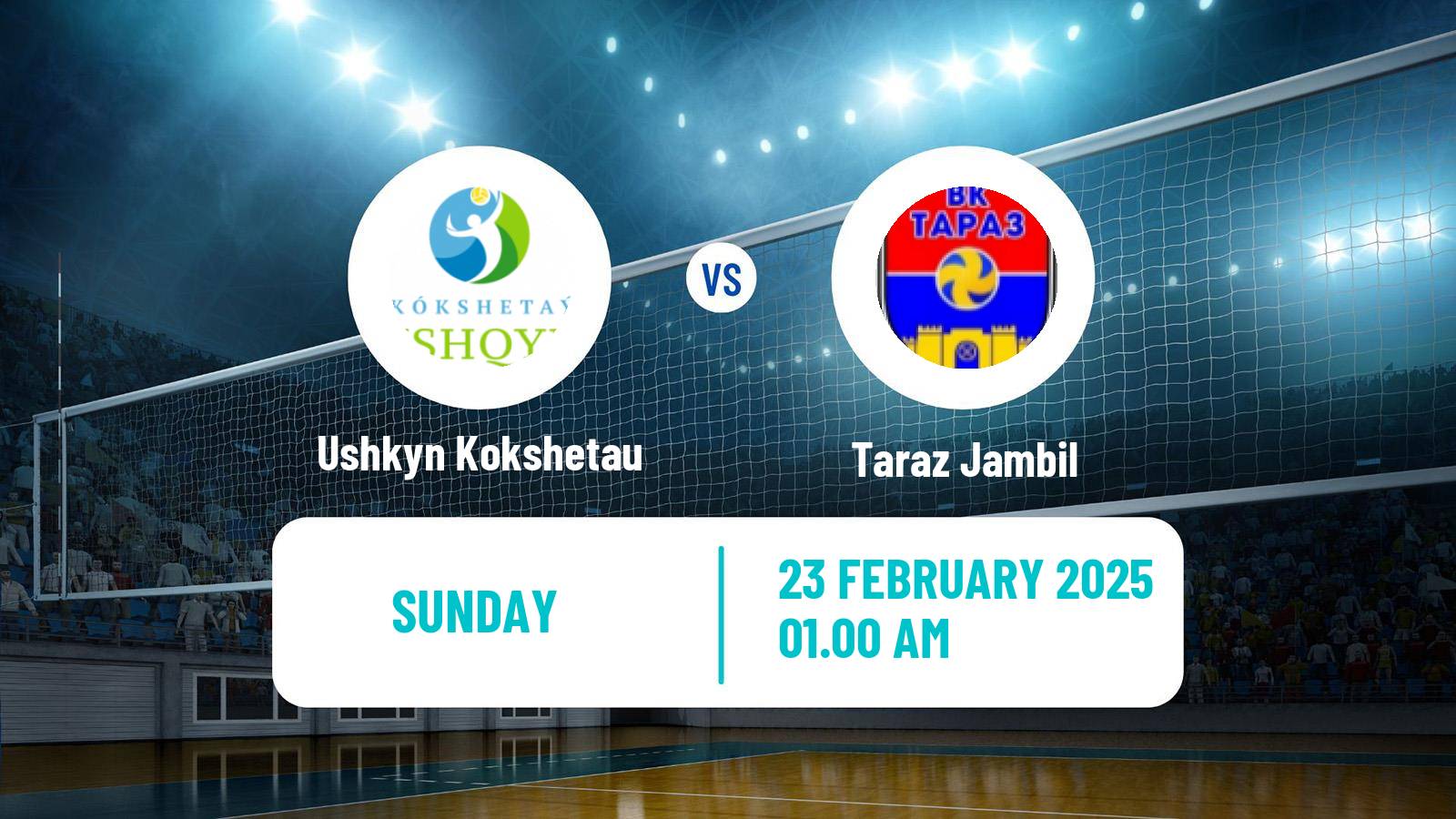 Volleyball Kazakh National League Volleyball Ushkyn Kokshetau - Taraz Jambil