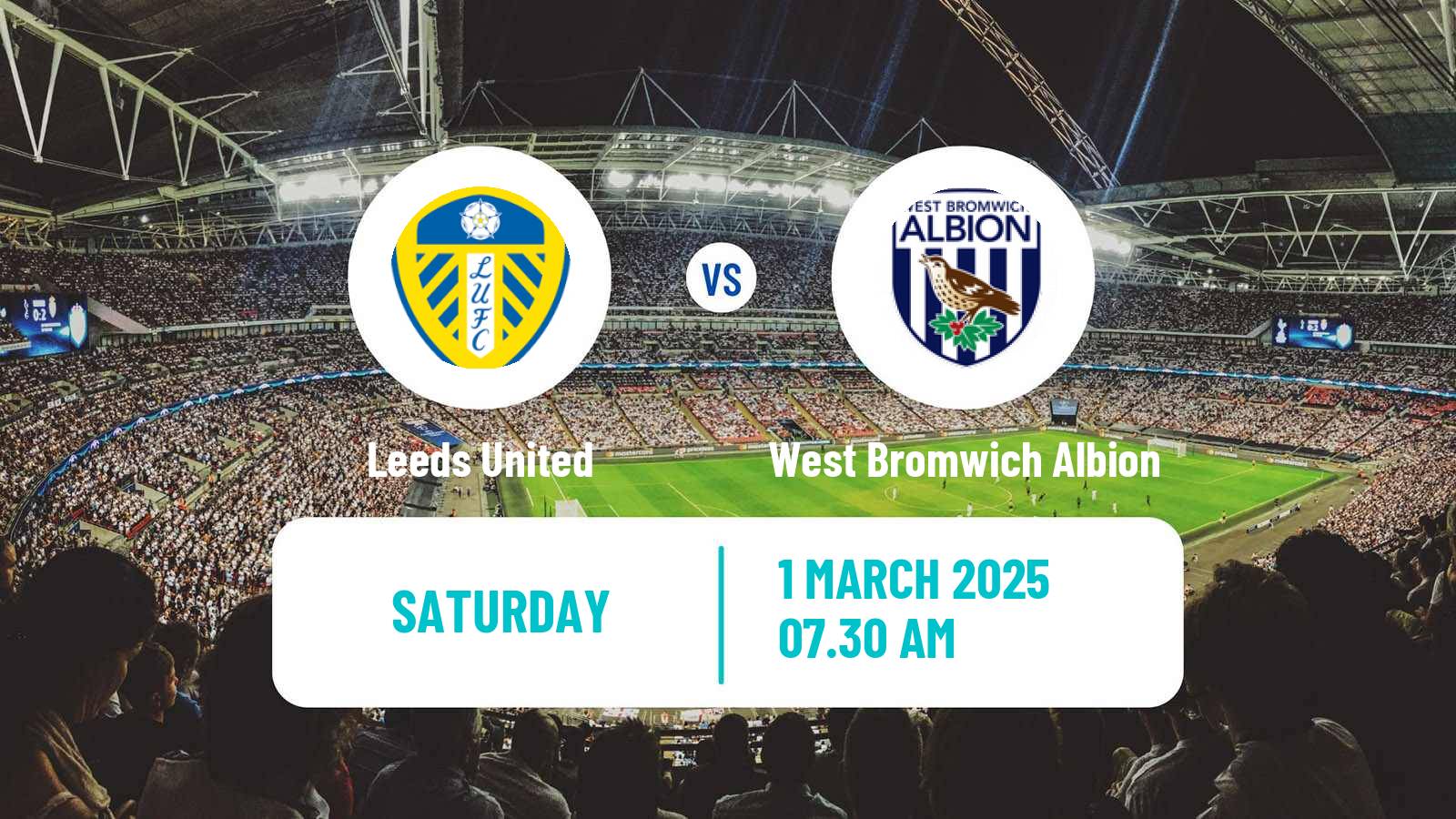 Soccer English League Championship Leeds United - West Bromwich Albion