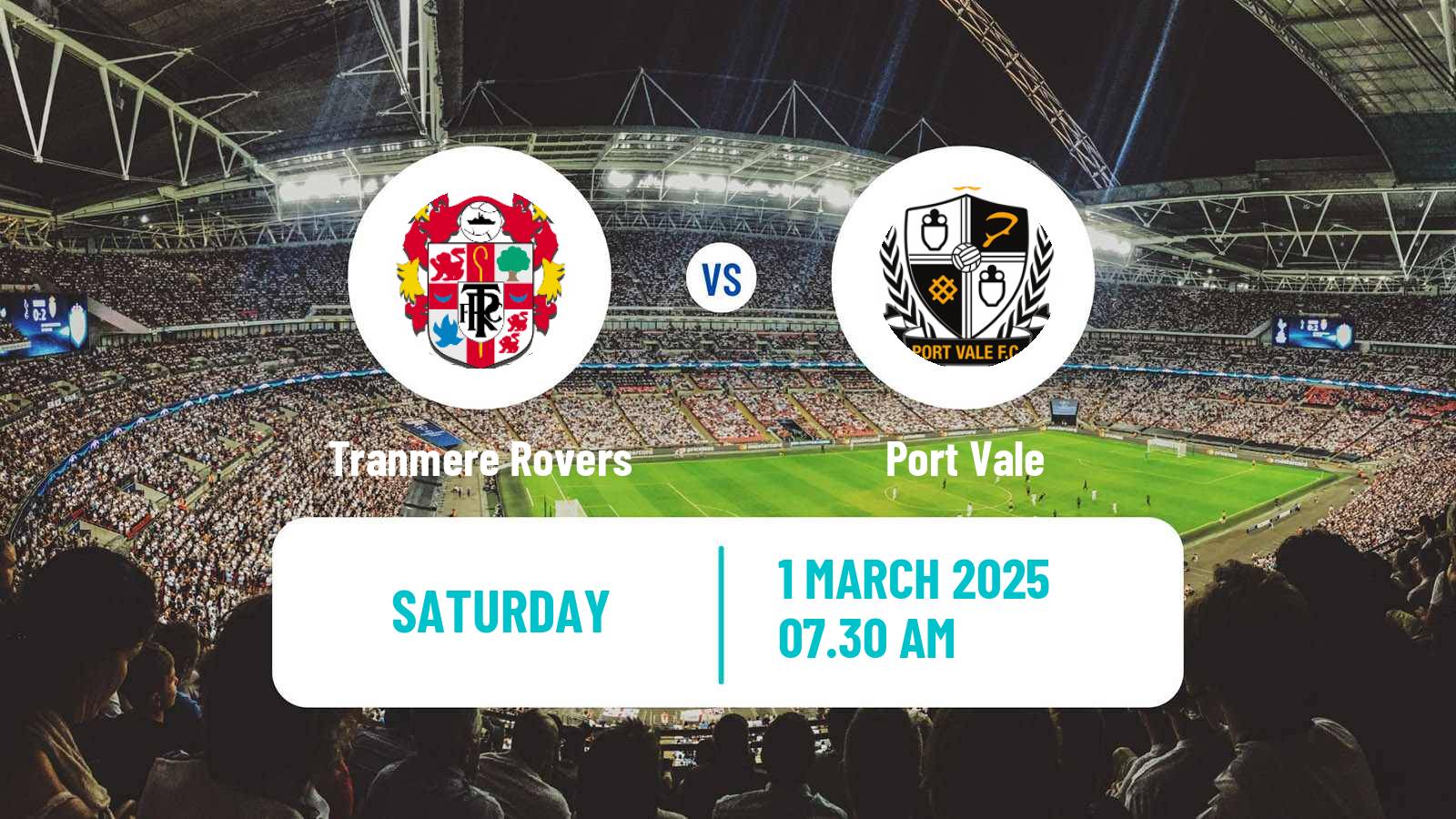 Soccer English League Two Tranmere Rovers - Port Vale