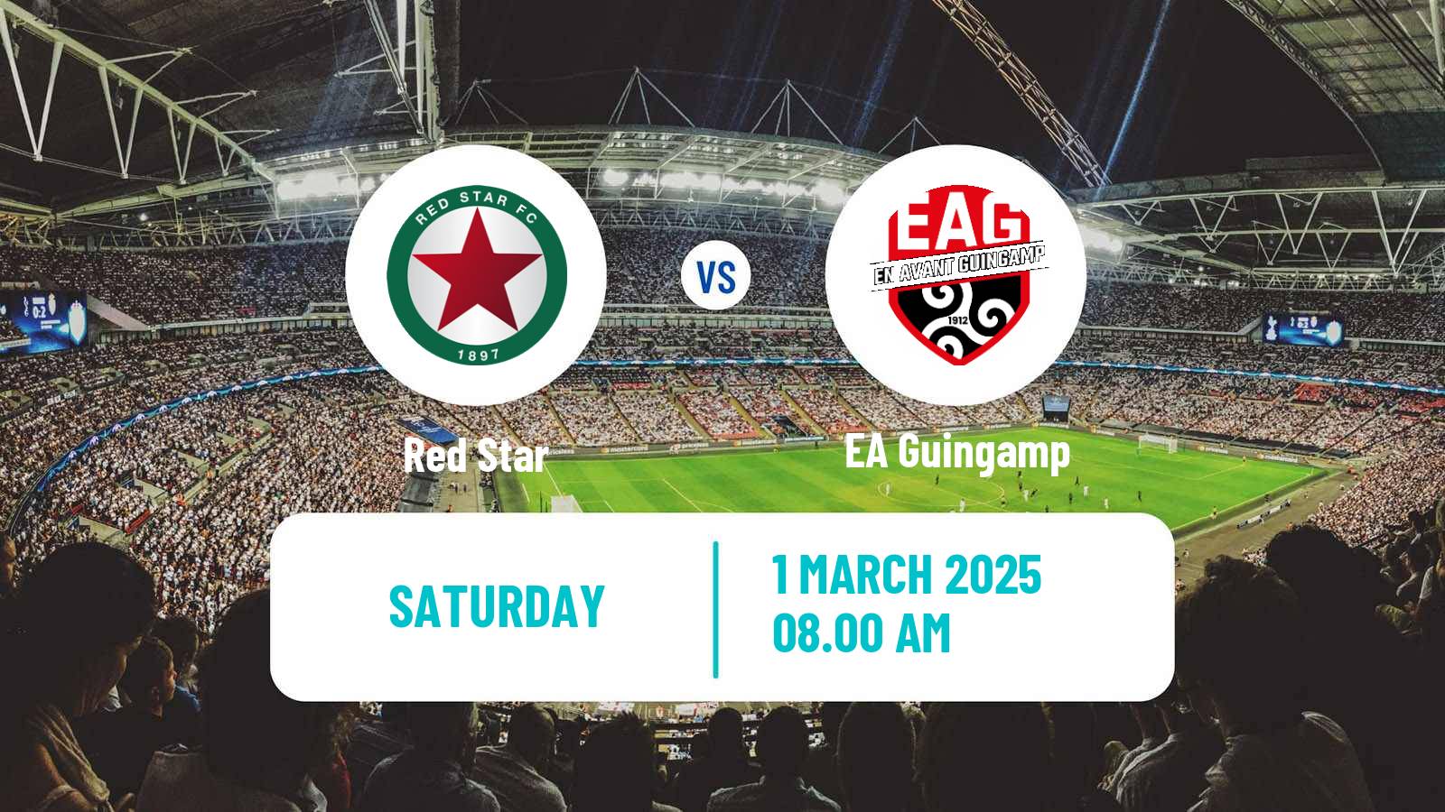 Soccer French Ligue 2 Red Star - Guingamp