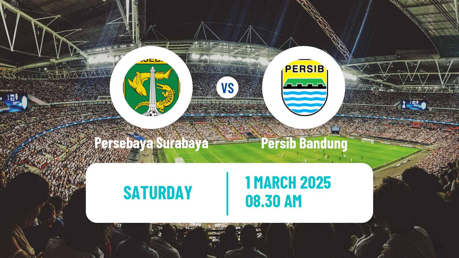 Soccer Indonesian Liga 1 Persebaya Surabaya - Persib Bandung