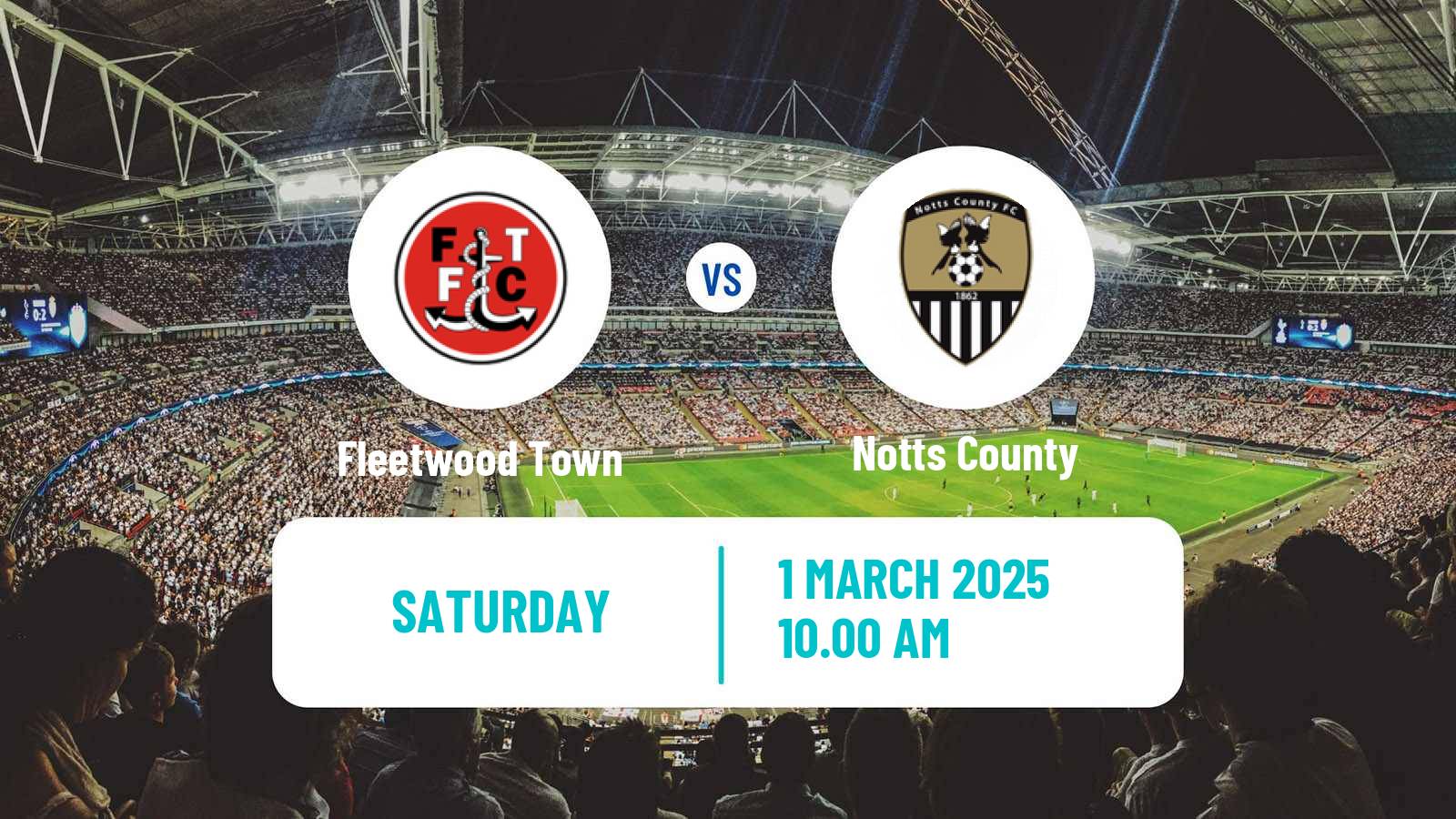 Soccer English League Two Fleetwood Town - Notts County