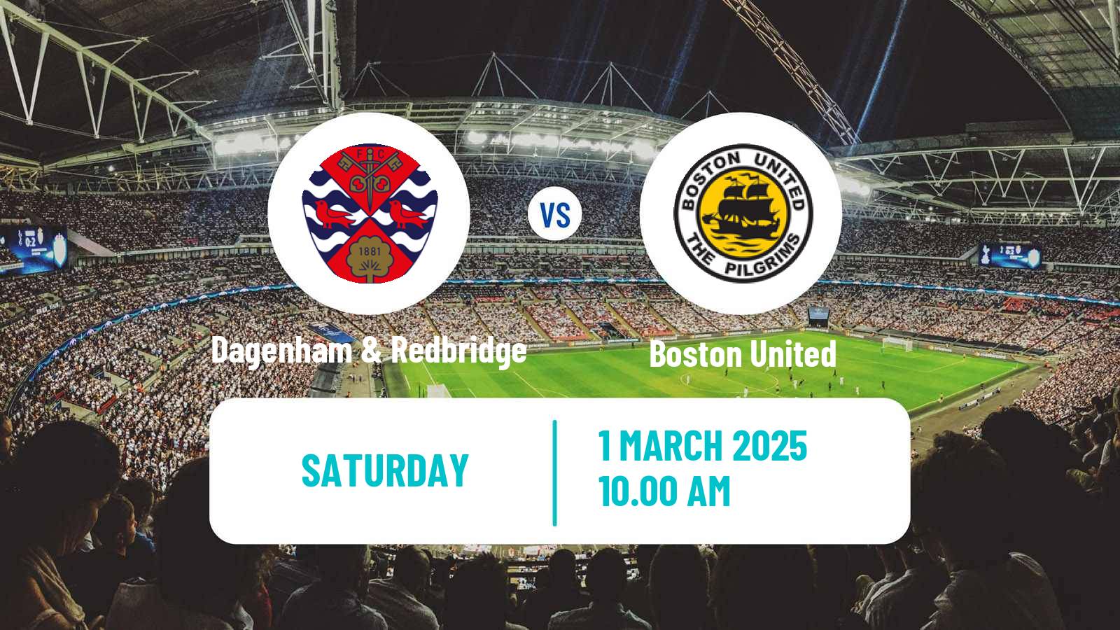 Soccer English National League Dagenham & Redbridge - Boston United