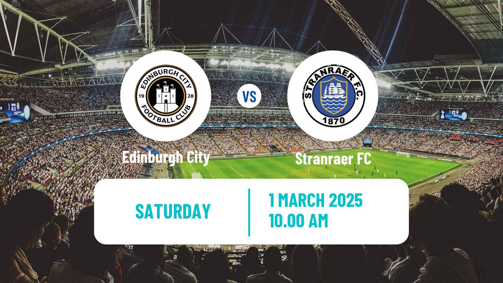 Soccer Scottish League Two Edinburgh City - Stranraer