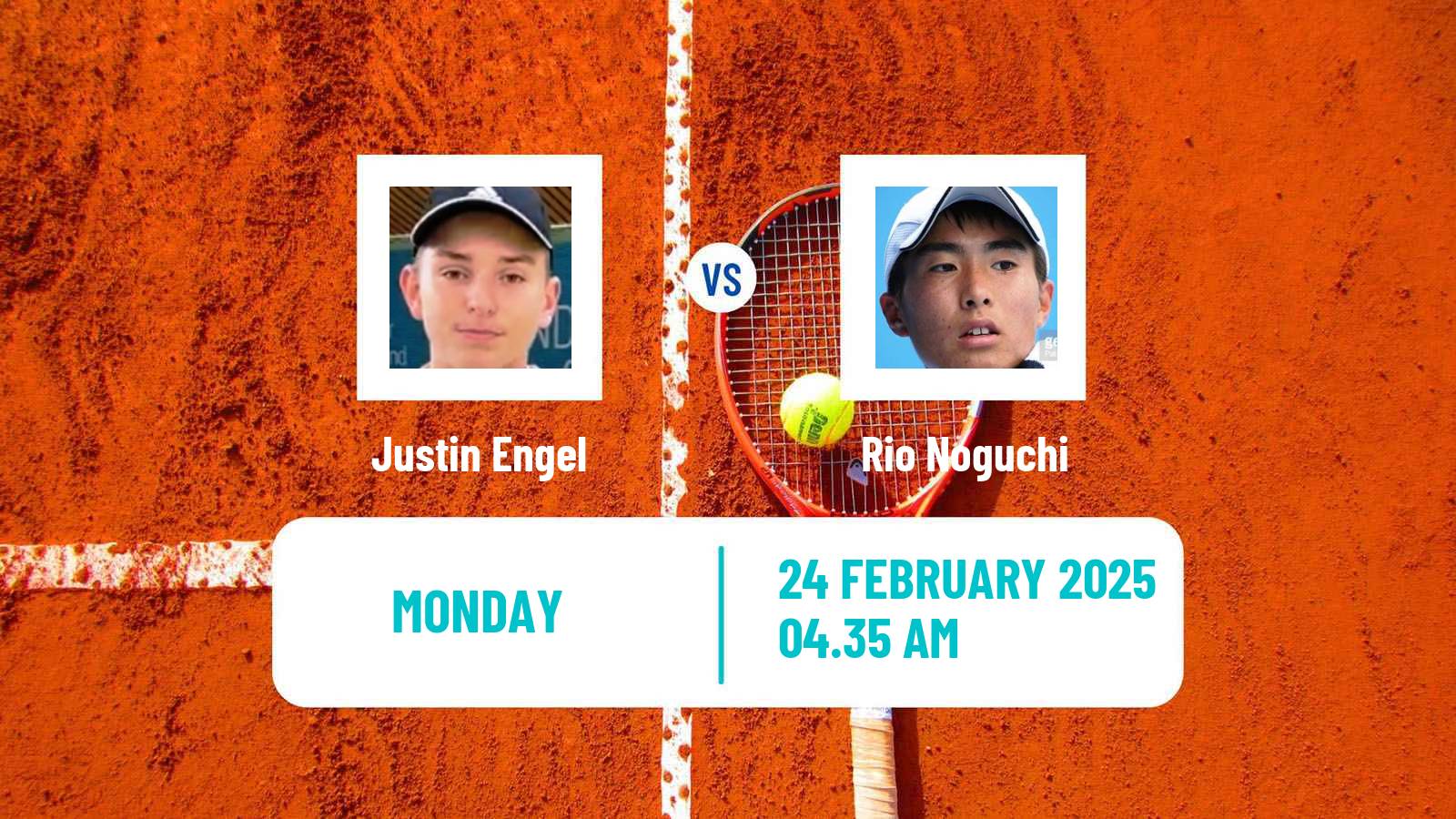 Tennis Bengaluru Challenger Men Justin Engel - Rio Noguchi