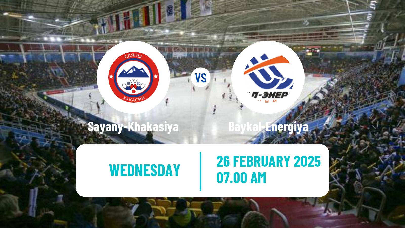 Bandy Russian Super League Bandy Sayany-Khakasiya - Baykal-Energiya