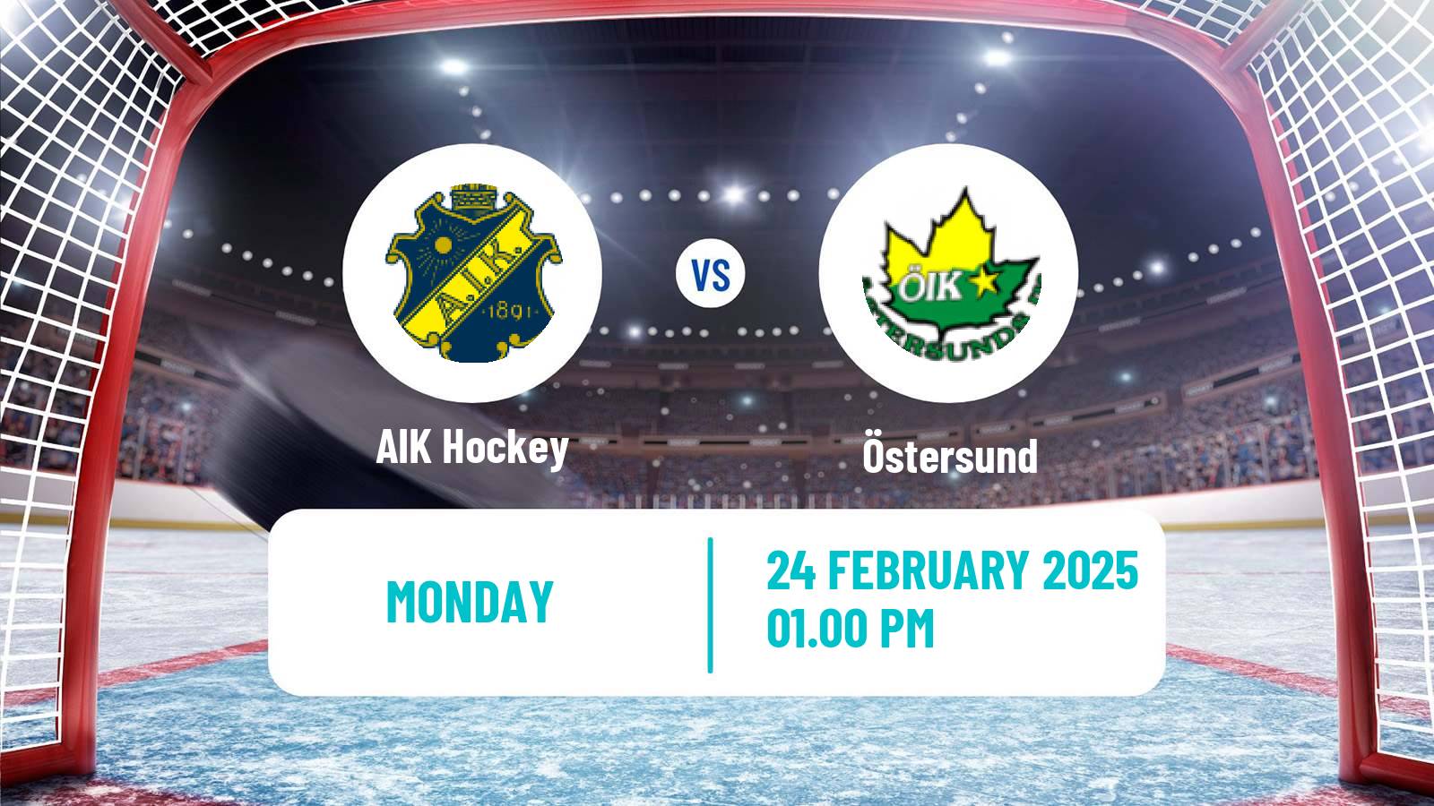 Hockey Swedish Hockey Allsvenskan AIK - Östersund