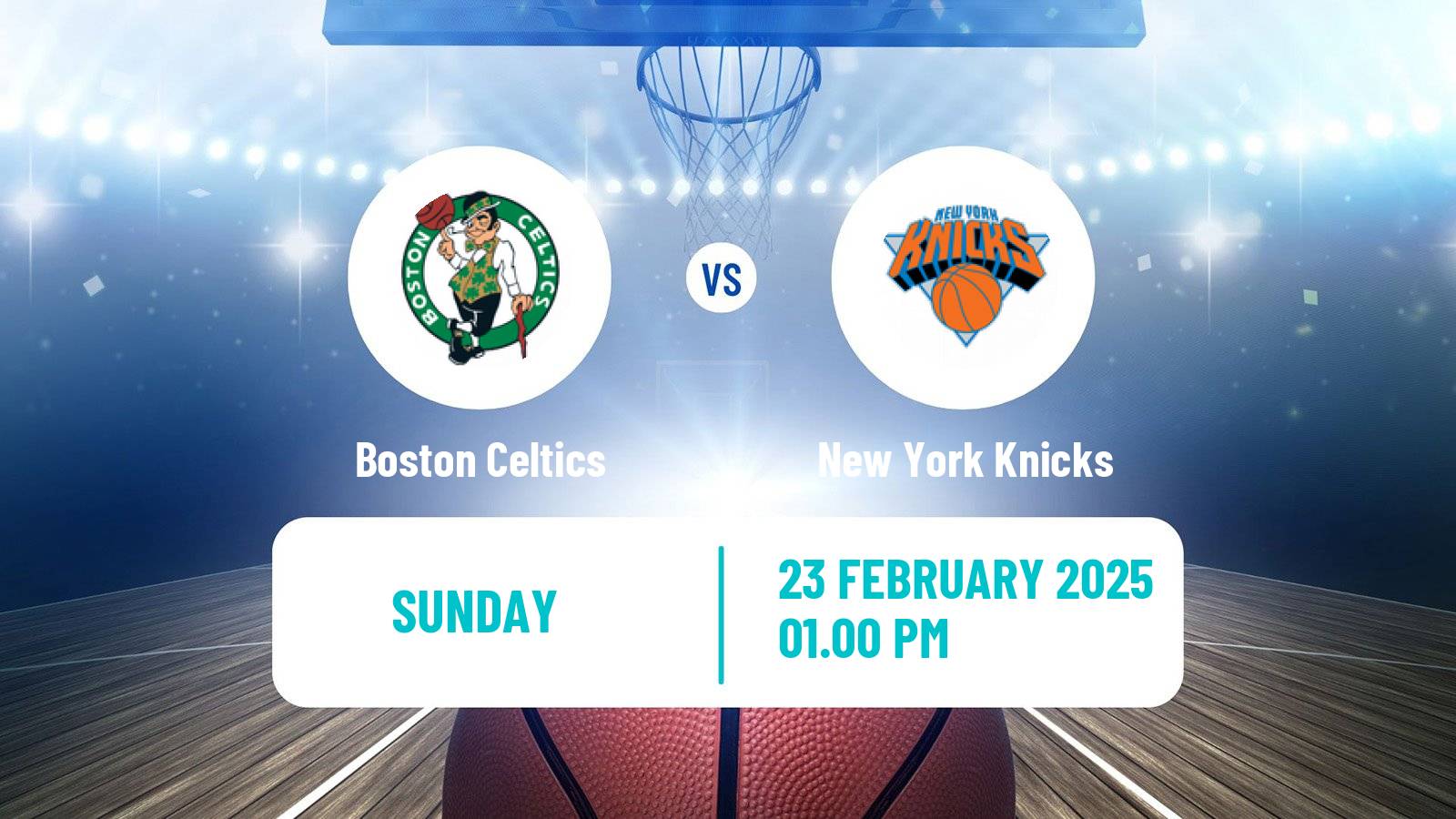 Basketball NBA Boston Celtics - New York Knicks