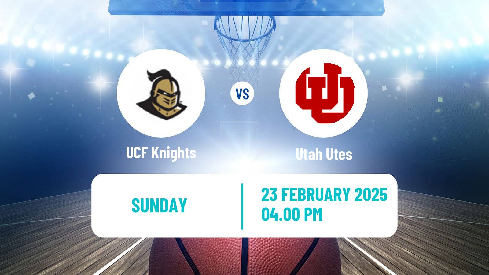 Basketball NCAA College Basketball UCF Knights - Utah Utes