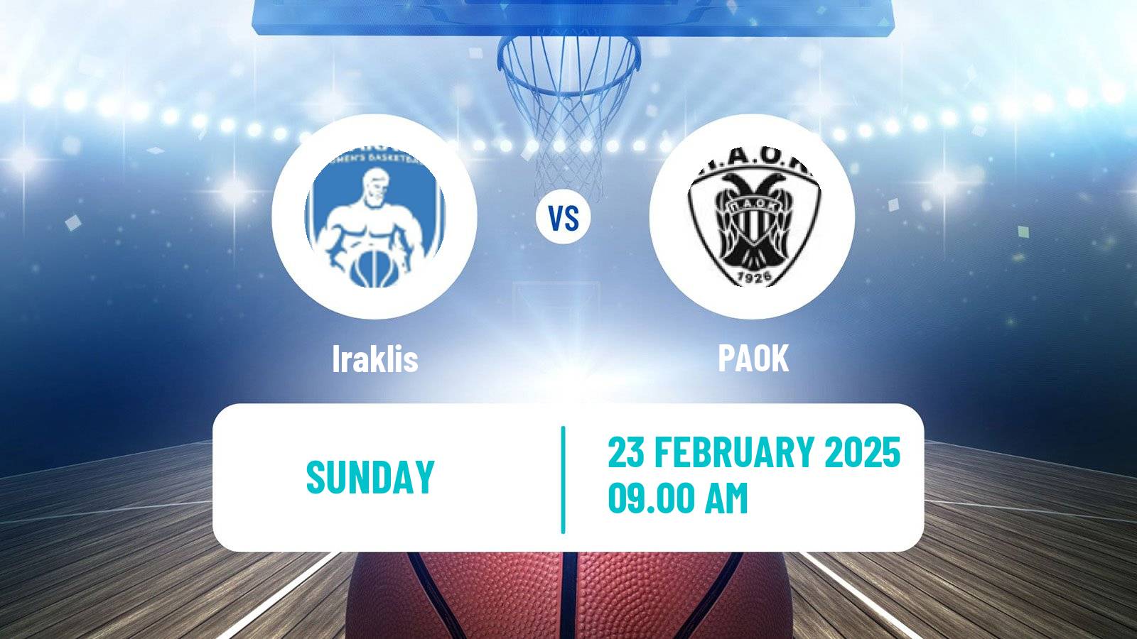 Basketball Greek Basket League A1 Women Iraklis - PAOK