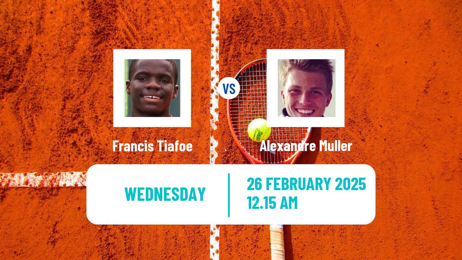 Tennis ATP Acapulco Francis Tiafoe - Alexandre Muller