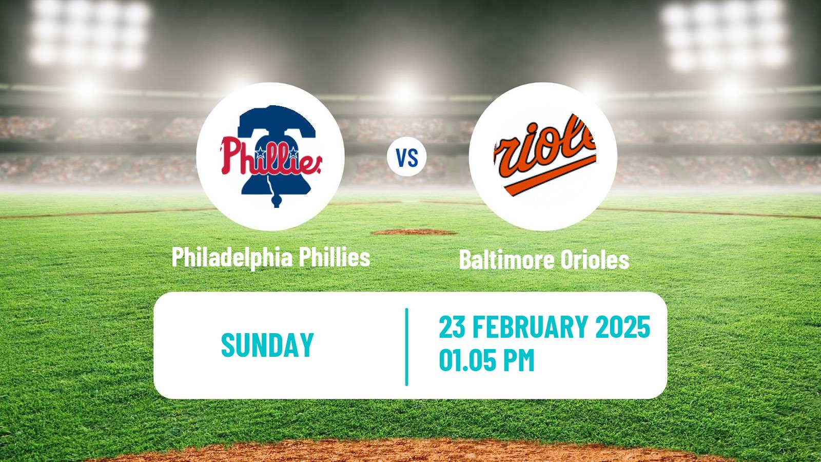 Baseball MLB Spring Training Philadelphia Phillies - Baltimore Orioles