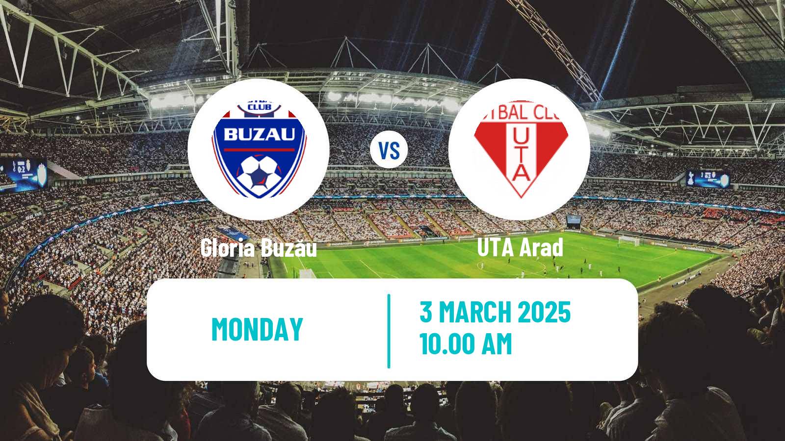 Soccer Romanian Liga 1 Gloria Buzău - UTA Arad