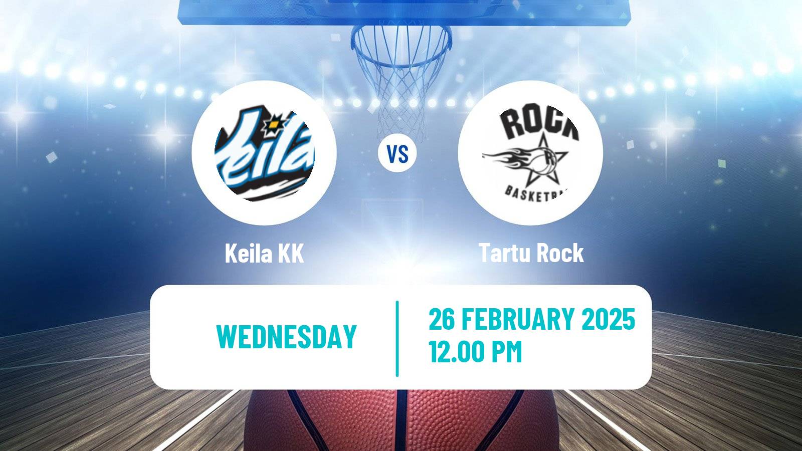 Basketball Estonian–Latvian Basketball League Keila - Tartu Rock