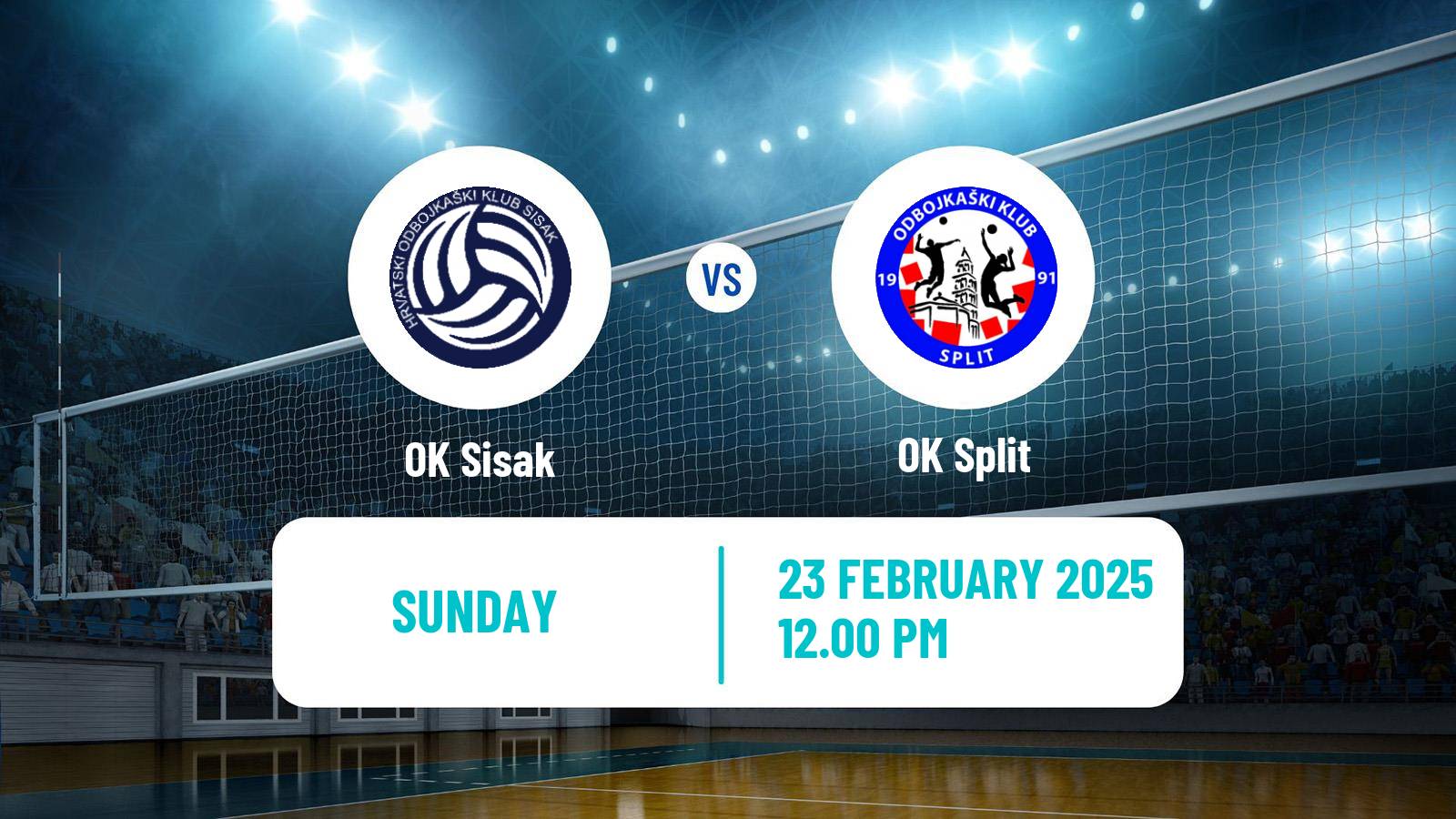 Volleyball Croatian Superliga Volleyball OK Sisak - Split