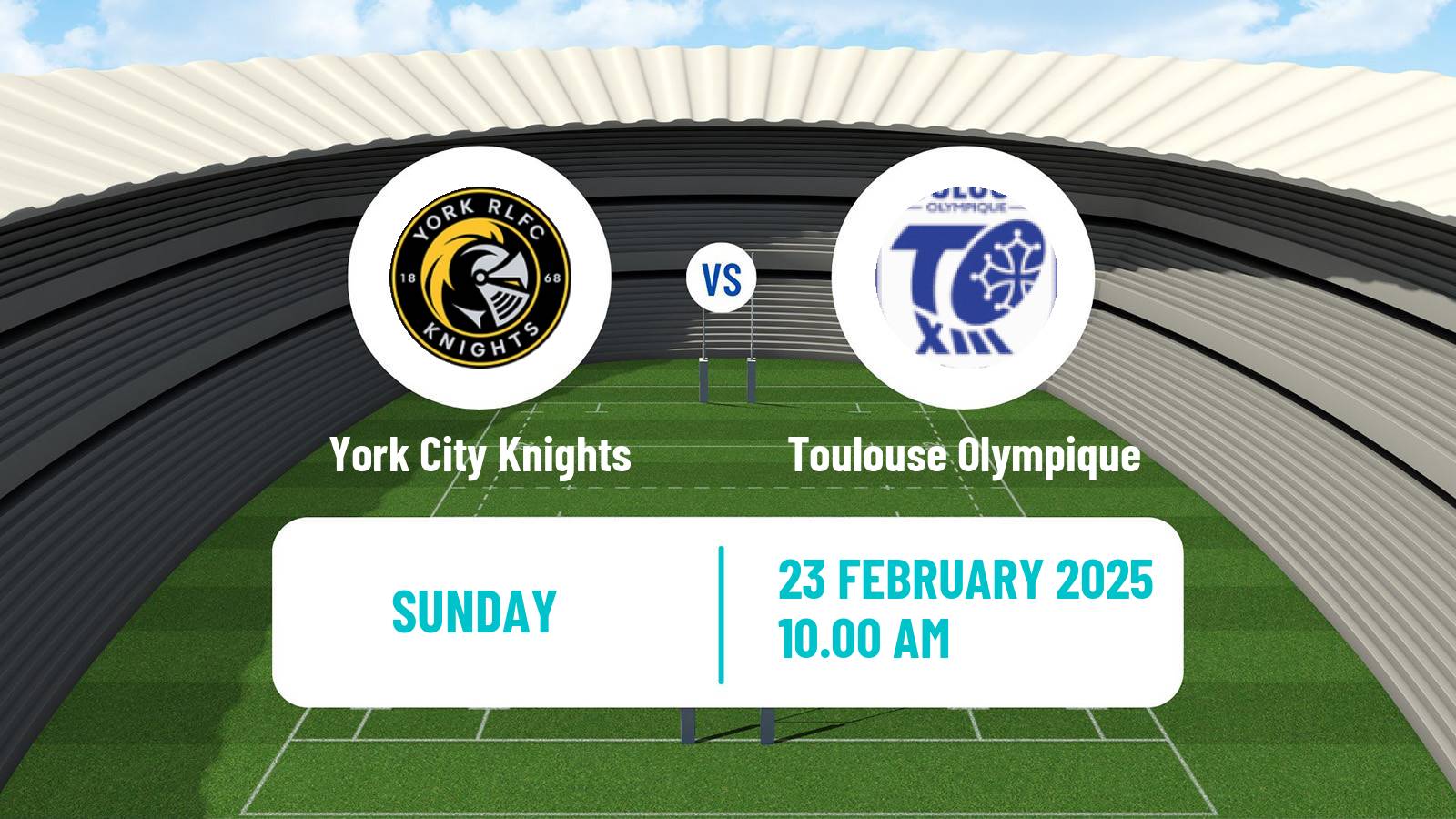 Rugby league English Championship Rugby League York City Knights - Toulouse Olympique