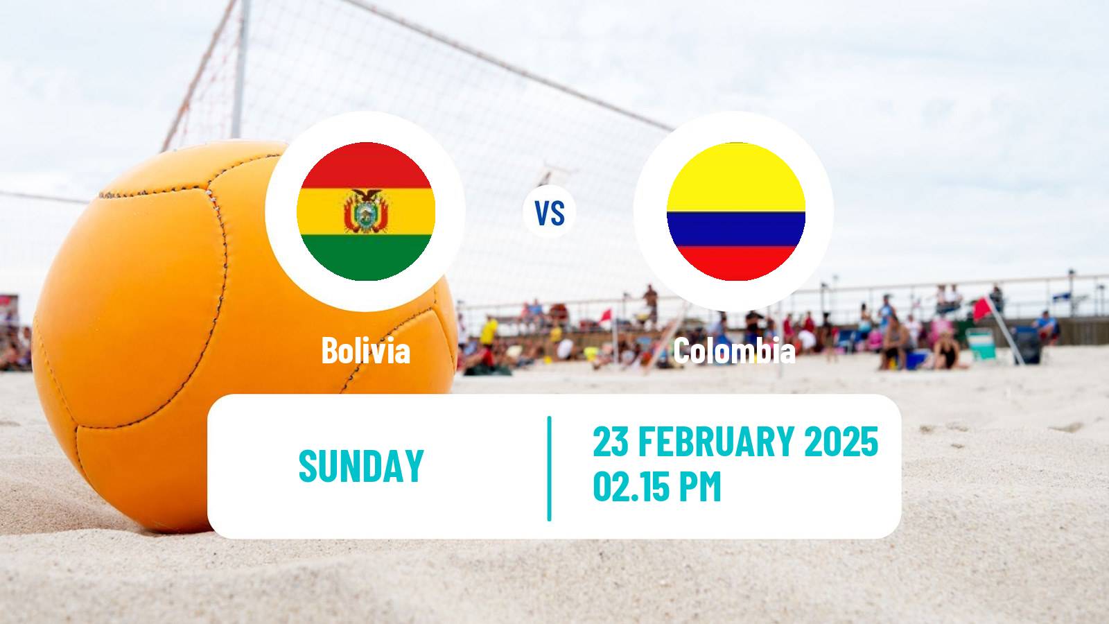 Beach soccer Copa America Bolivia - Colombia