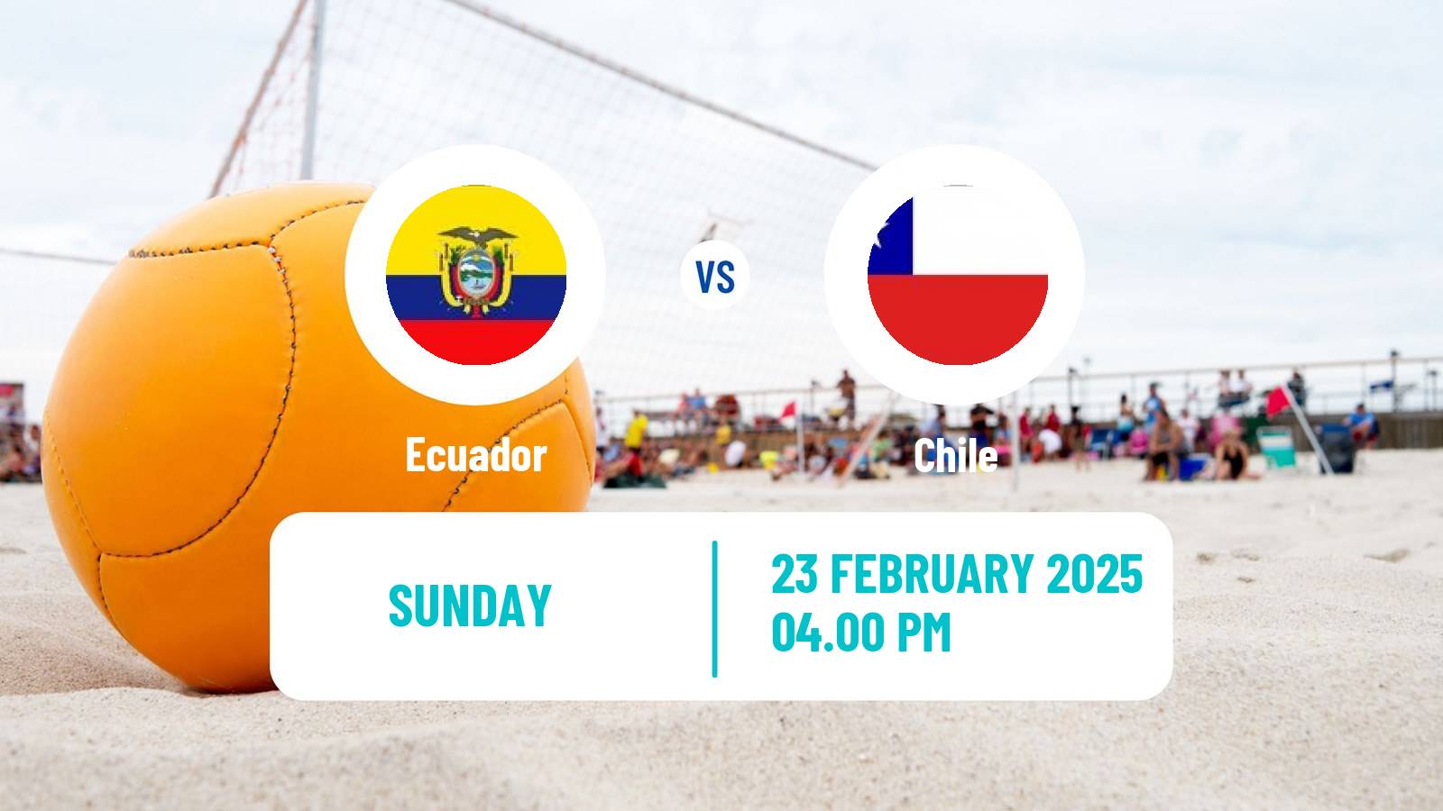 Beach soccer Copa America Ecuador - Chile