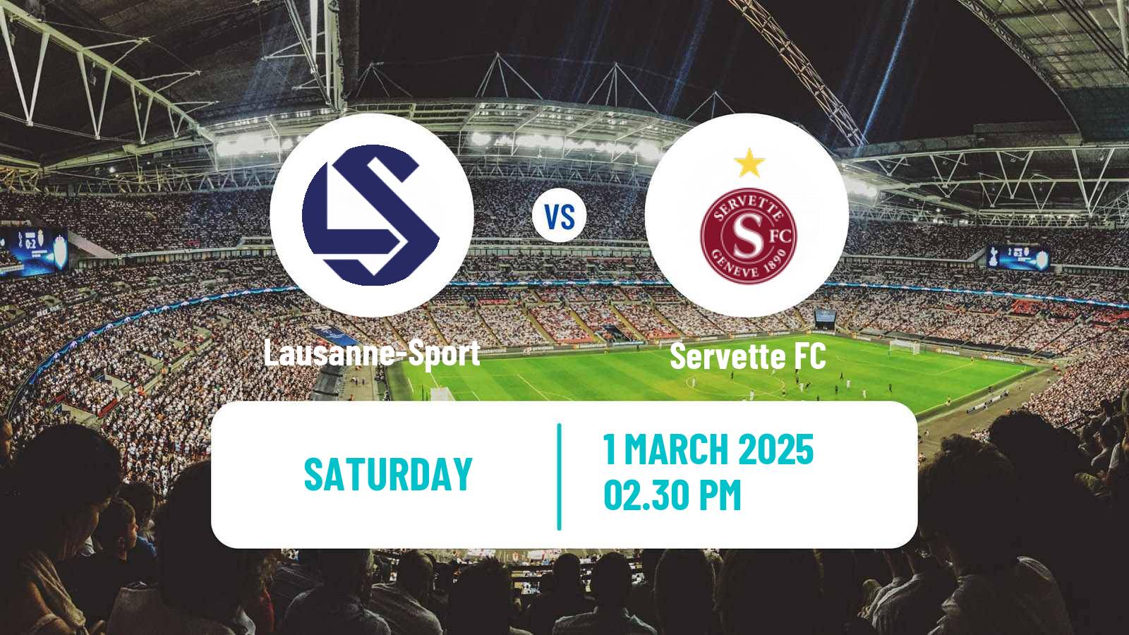 Soccer Swiss Super League Lausanne-Sport - Servette