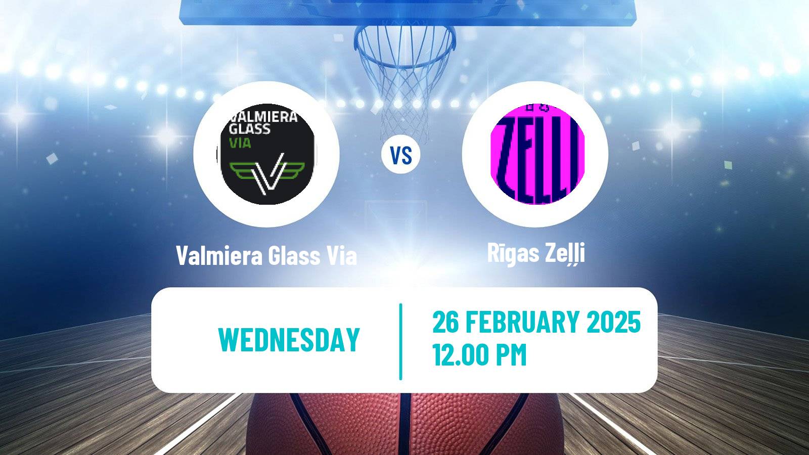 Basketball Estonian–Latvian Basketball League Valmiera Glass Via - Rīgas Zeļļi