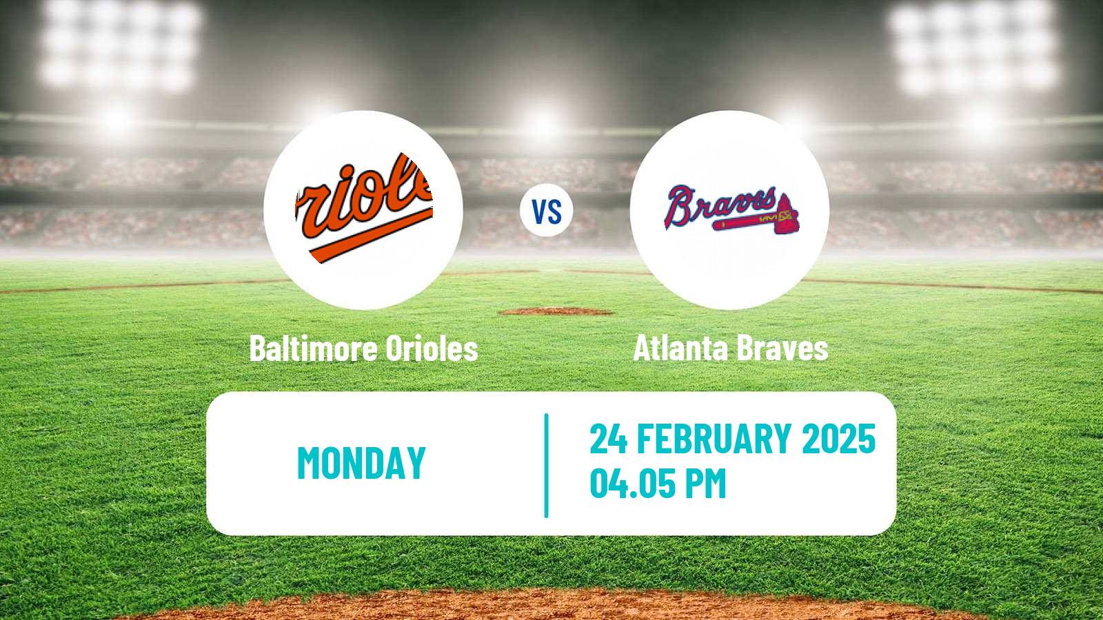 Baseball MLB Spring Training Baltimore Orioles - Atlanta Braves