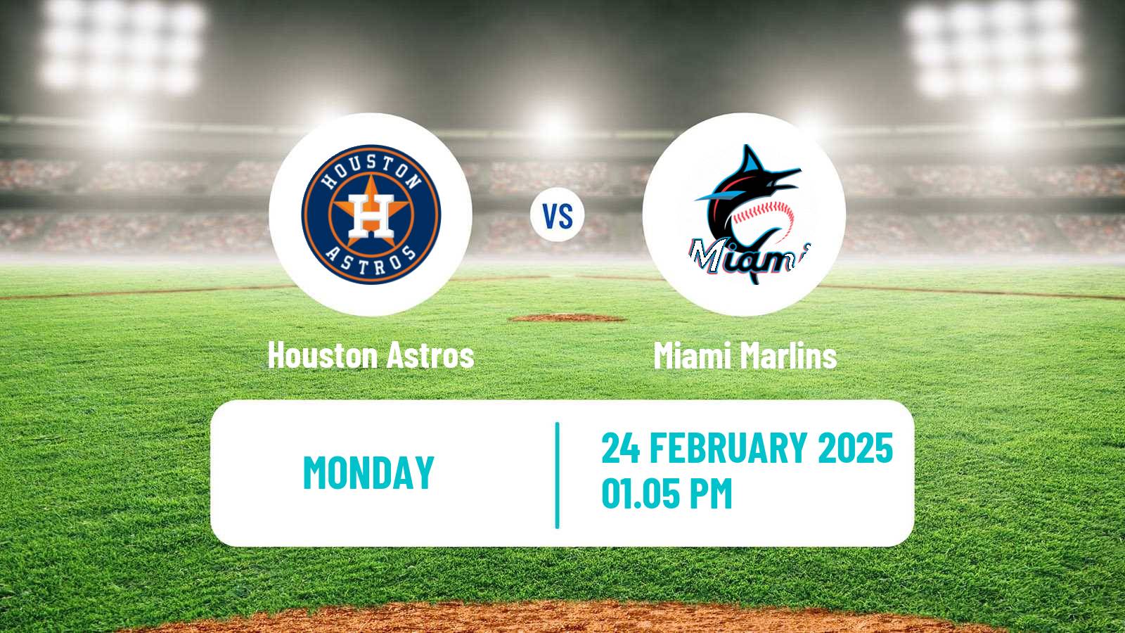 Baseball MLB Spring Training Houston Astros - Miami Marlins