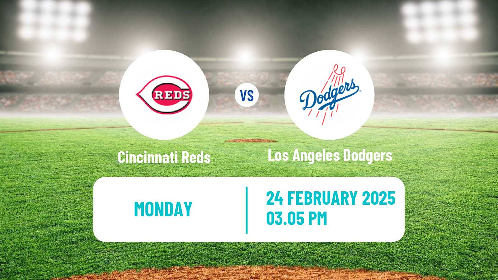 Baseball MLB Spring Training Cincinnati Reds - Los Angeles Dodgers