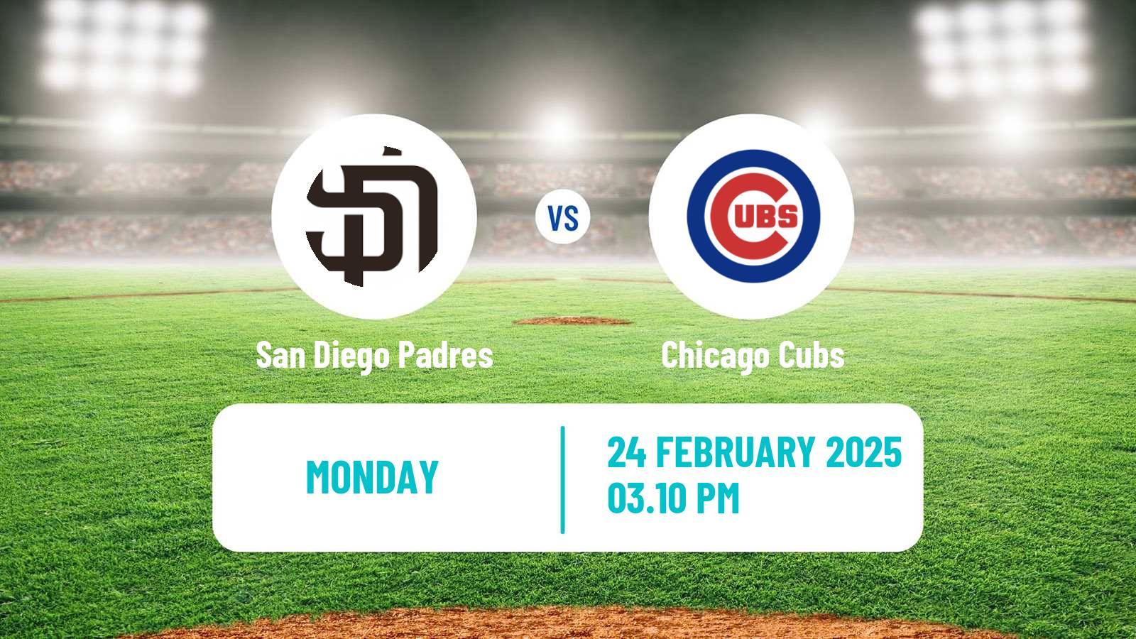 Baseball MLB Spring Training San Diego Padres - Chicago Cubs