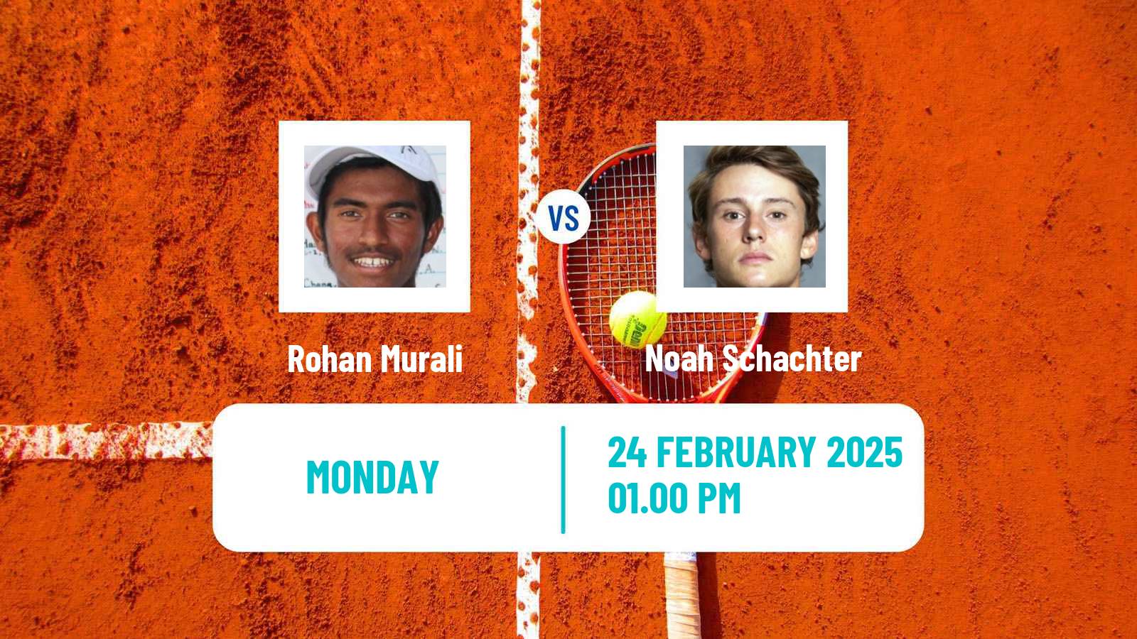 Tennis San Diego Challenger Men Rohan Murali - Noah Schachter