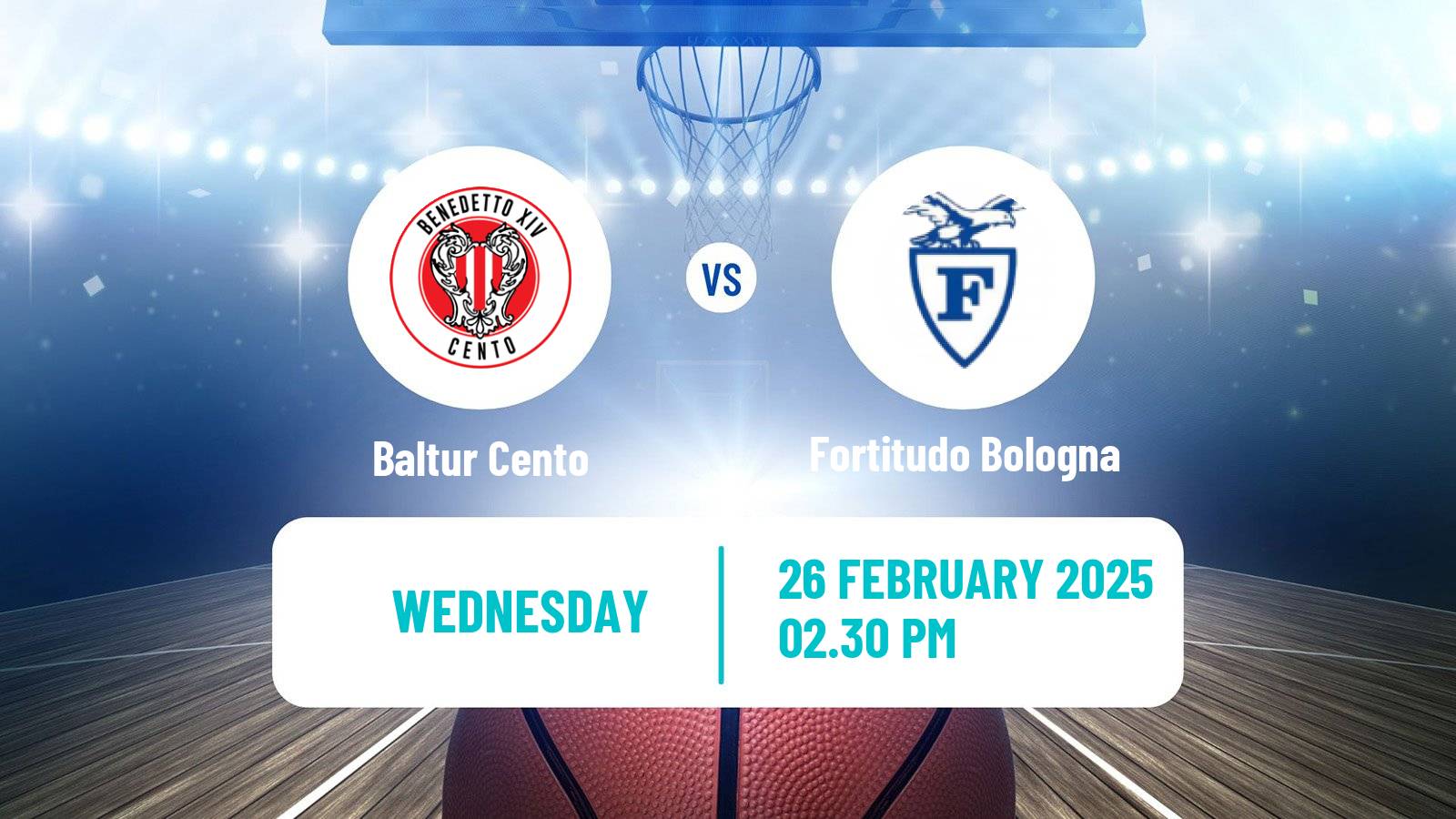 Basketball Italian Serie A2 Basketball Baltur Cento - Fortitudo Bologna