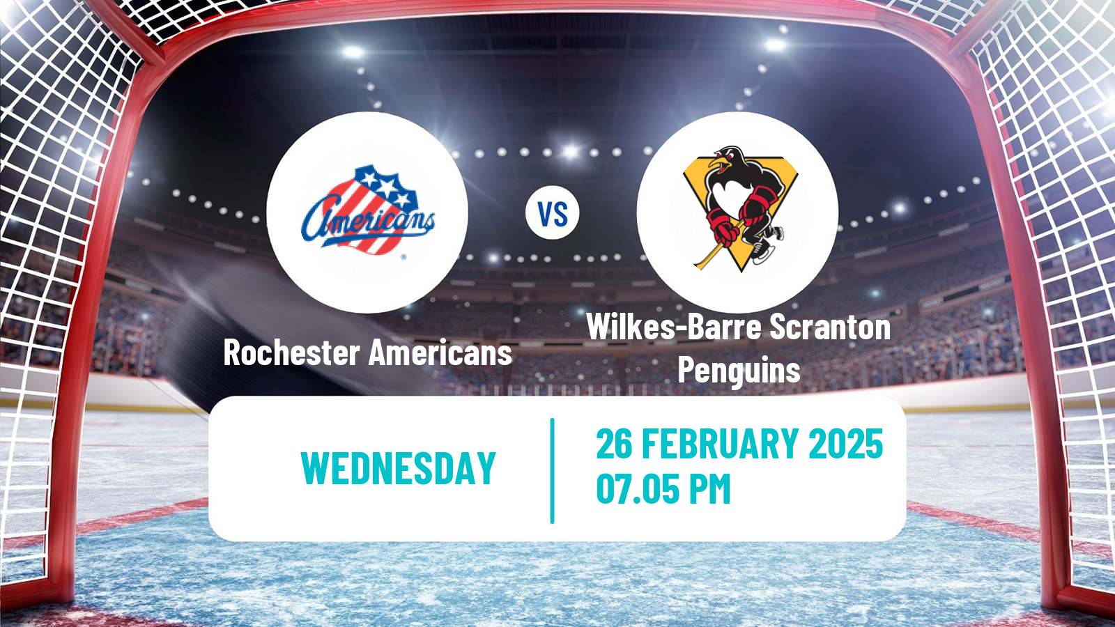 Hockey AHL Rochester Americans - Wilkes-Barre Scranton Penguins