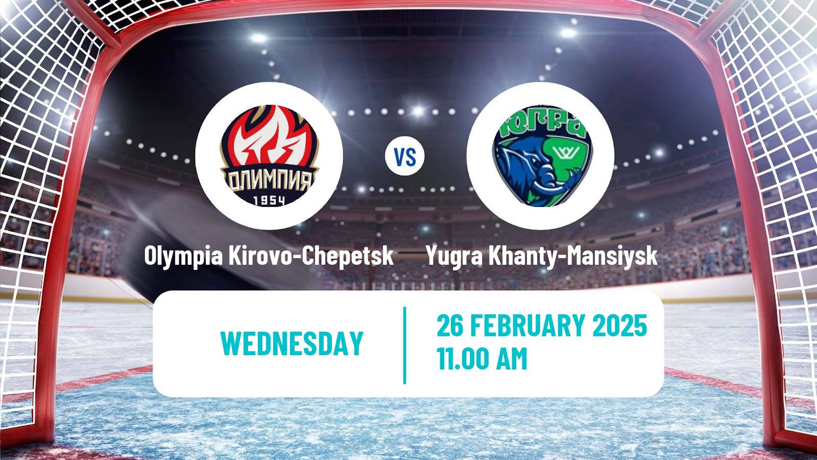 Hockey VHL Olympia Kirovo-Chepetsk - Yugra Khanty-Mansiysk