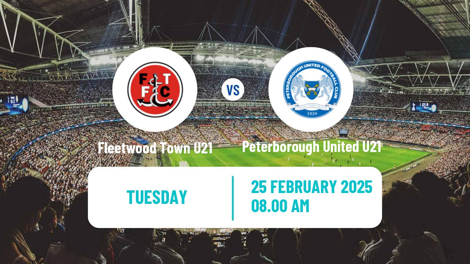 Soccer English Professional Development League Fleetwood Town U21 - Peterborough United U21